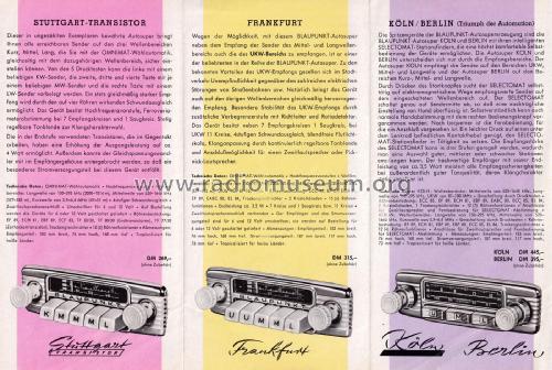 Verliebt in Blaupunkt Autoradio Prospekt 1958; Blaupunkt Ideal, (ID = 2841169) Paper