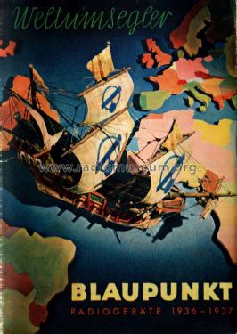 Weltumsegler Radiogeräte 1936 - 1937; Blaupunkt Ideal, (ID = 3143344) Paper