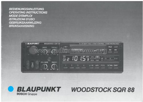 Woodstock SQR 88 7.648.890.410; Blaupunkt Ideal, (ID = 2749712) Car Radio