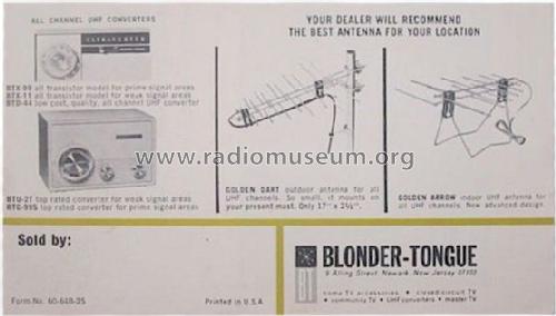 Golden Dart ; Blonder-Tongue (ID = 1332773) Antenna