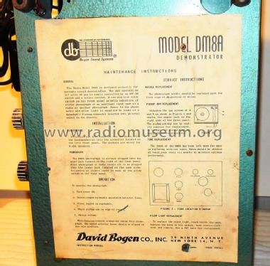 Demonstrator DM8A; Bogen -Presto, David (ID = 910516) R-Player