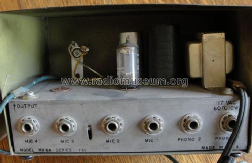 Microphone Mixer MX6A; Bogen -Presto, David (ID = 1234939) Ampl/Mixer