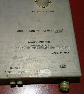 CHB 14 Series A-32; Challenger Amplifier (ID = 2703511) Verst/Mix