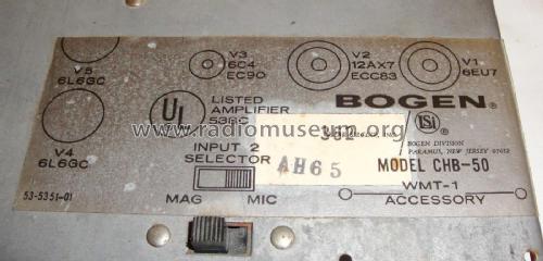 CHB 50 ; Challenger Amplifier (ID = 1790247) Verst/Mix