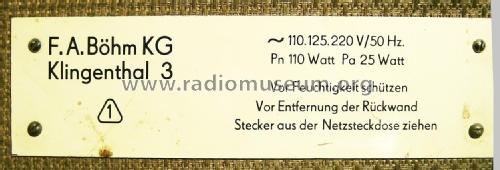 Regent 30H; Böhm KG; Klingenthal (ID = 1921062) Ampl/Mixer