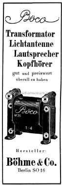 Nf-Transformator 1:4 NF 26; Böhme & Co. Böco; (ID = 2864051) Radio part