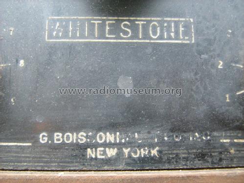 Whitestone ; Boissonnault Co. Inc (ID = 1279757) Radio