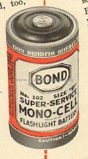 Super-Service - Mono-Cell - Flashlight Battery - Size 'D' 102; Bond Electric (ID = 1735874) A-courant