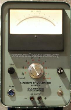 Sensitive RF Voltmeter 91H; Boonton Electronics (ID = 1432015) Equipment