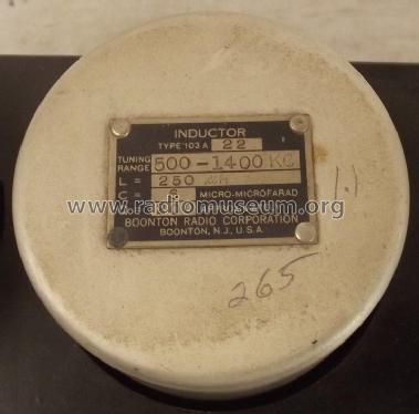 Q Standard - Inductor 103A; Boonton Radio Corp.; (ID = 1841773) Equipment
