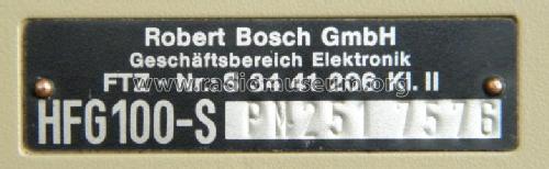 Handfunkgerät HFG100-S; Bosch; Deutschland (ID = 1416098) Commercial TRX