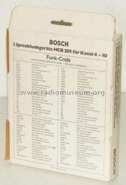 Sprechfunkgerät HCB 201; Bosch; Deutschland (ID = 2617069) Ciudadana