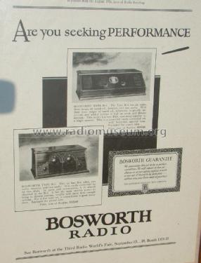 B3; Bosworth Electric (ID = 1341634) Radio