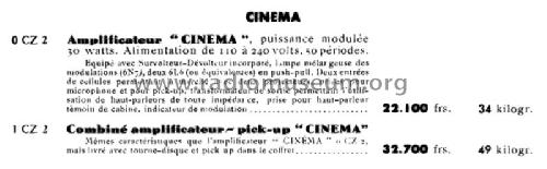 Combiné-Amplificateur 'Cinéma' 1CZ2; Bouyer, Paul (ID = 2525156) Verst/Mix