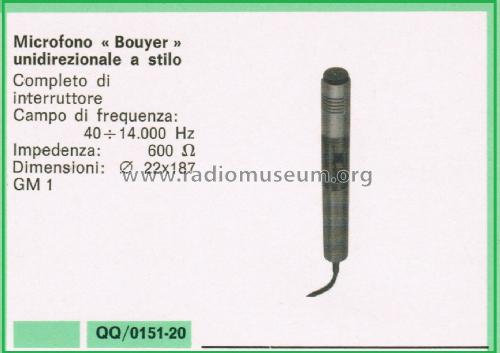 Microphone à Stylet Omnidirectionnel GM 1; Bouyer, Paul (ID = 3127642) Micrófono/PU