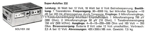 Super-Autoflex 232; Bouyer, Paul (ID = 2824974) Ampl/Mixer