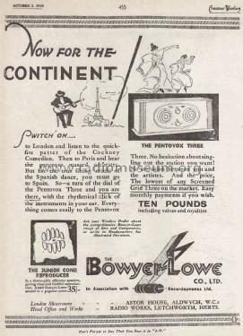 Pentovox 3 ; Bowyer-Lowe Co., Ltd (ID = 2700600) Radio