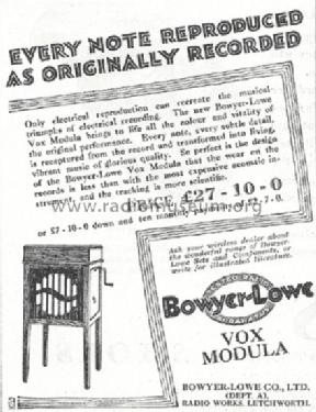 Vox Modula ; Bowyer-Lowe Co., Ltd (ID = 1282912) TalkingM