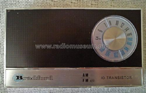 10 Transistor AM/FM afc ; Bradford; brand of (ID = 1212891) Radio