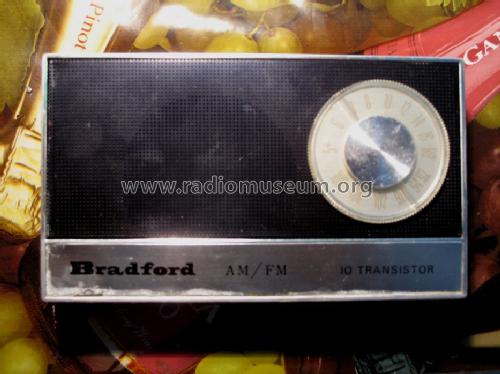 AM/FM 10 Transistor ; Bradford; brand of (ID = 1216252) Radio