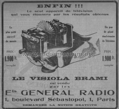 Visiola Brami - Television Brami ; Brami, Joseph; Paris (ID = 2598996) Television