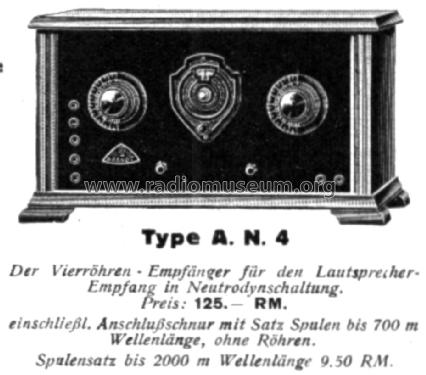 Neutrodyne AN4; Brandt Roland Brandt (ID = 1350157) Radio