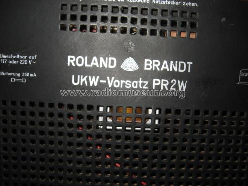 PR II W ; Brandt Roland Brandt (ID = 456971) Adaptor