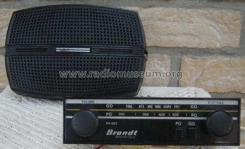 RA021; Brandt electronique (ID = 1753917) Autoradio