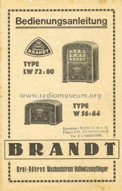 LW80; Brandt Roland Brandt (ID = 2132642) Radio