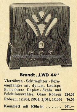 LWD44; Brandt Roland Brandt (ID = 2592143) Radio