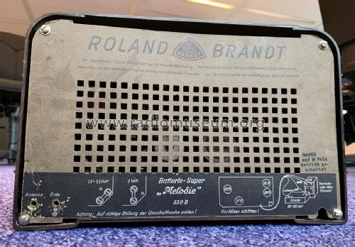 Melodie 550B; Brandt Roland Brandt (ID = 2985050) Radio