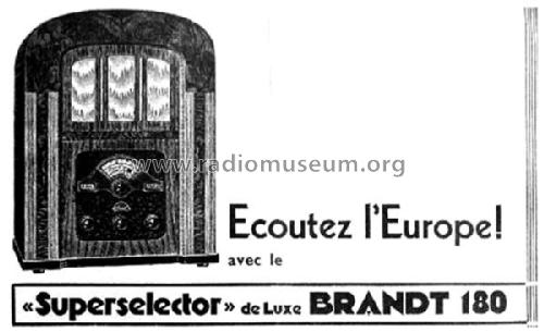 Superselector de Luxe 180; Brandt-Radio; (ID = 1833157) Radio