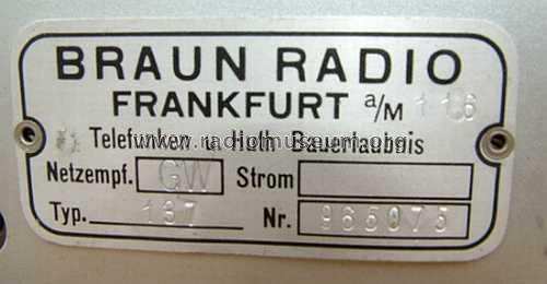 137GW; Braun; Frankfurt (ID = 1484726) Radio