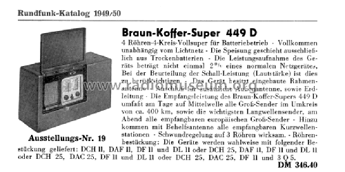 449D; Braun; Frankfurt (ID = 3007749) Radio