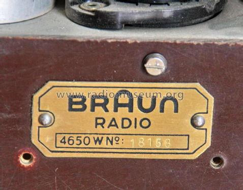 4650W; Braun; Frankfurt (ID = 1001093) Radio