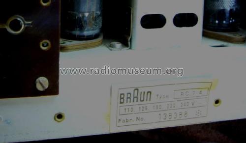 Atelier 1-7 Ch= RC7 ; Braun; Frankfurt (ID = 714382) Radio