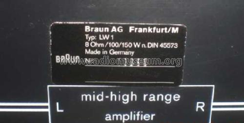 Bass-Modul LW1; Braun; Frankfurt (ID = 1626021) Speaker-P