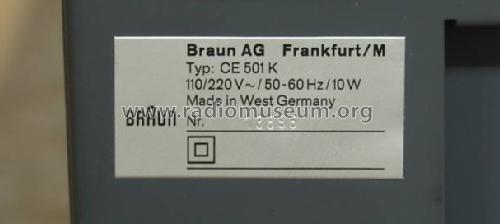 CE501K; Braun; Frankfurt (ID = 809510) Radio