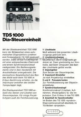 Dia-Steuereinheit TDS1000; Braun; Frankfurt (ID = 1771125) Misc