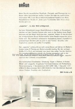 Exporter 2; Braun; Frankfurt (ID = 2471846) Radio