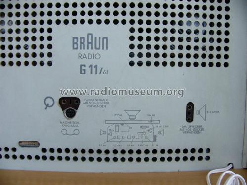 G11/61 Ch= RC61 A; Braun; Frankfurt (ID = 1472015) Radio