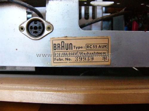 G11 RC-55 AUK; Braun; Frankfurt (ID = 1006967) Radio