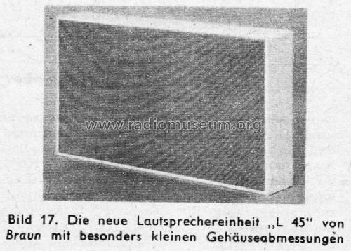 Geschlossene Box L45; Braun; Frankfurt (ID = 2520778) Speaker-P