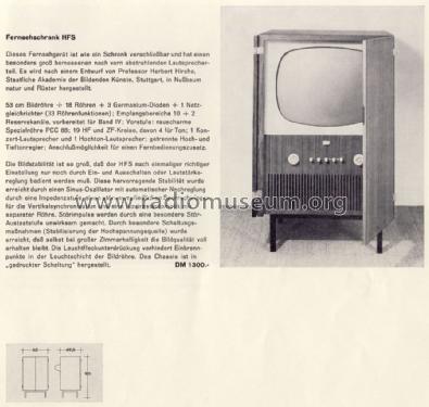 HFS; Braun; Frankfurt (ID = 1280495) Television