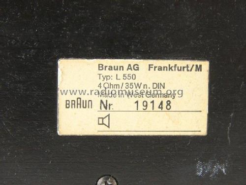 Hi-Fi-Lautsprechereinheit L550; Braun; Frankfurt (ID = 1895048) Parlante