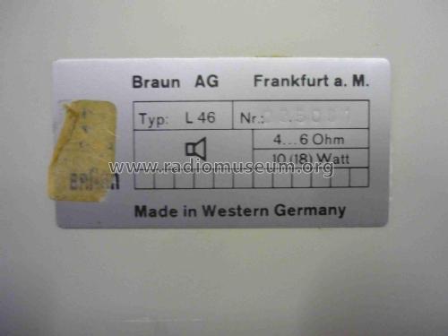 HiFi Flach-Lautsprechereinheit L46; Braun; Frankfurt (ID = 2495472) Speaker-P