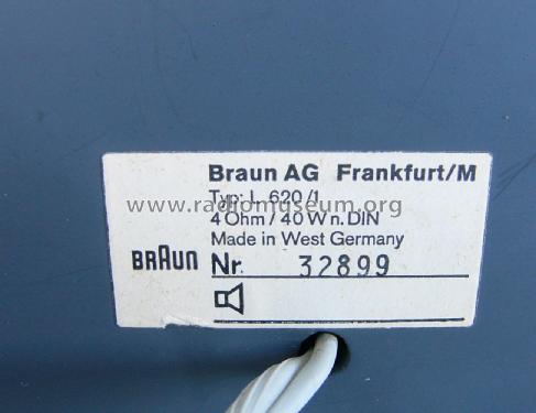 HiFi-Lautsprechereinheit L 620/1; Braun; Frankfurt (ID = 2516008) Parleur