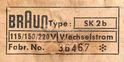 Kleinsuper SK2b; Braun; Frankfurt (ID = 1815458) Radio