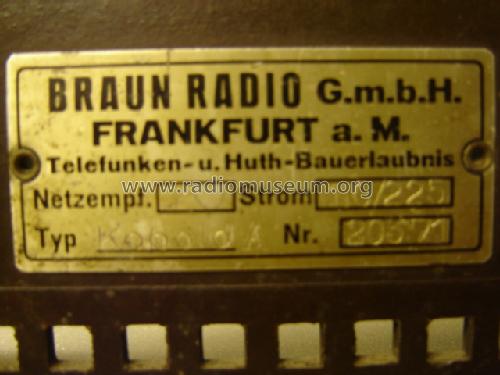Kobold A, Dreiröhren-Einkreis-Empfänger W; Braun; Frankfurt (ID = 1058929) Radio