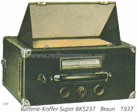 Koffer-Super BKS 237 - BSK 237; Braun; Frankfurt (ID = 163) Radio